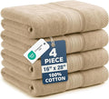 LANE LINEN Hand Towels Cotton 100% Cotton 4 Pack Soft Absorbent by LaneLinen