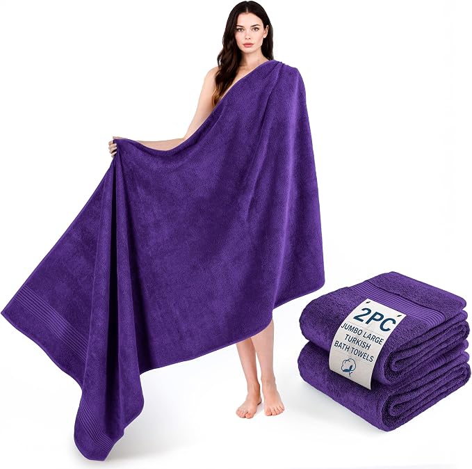Cotton Paradise 100% Cotton Turkish Towel Set, Soft Absorbent Quick Dry by UNITEDHOMETEXTILE