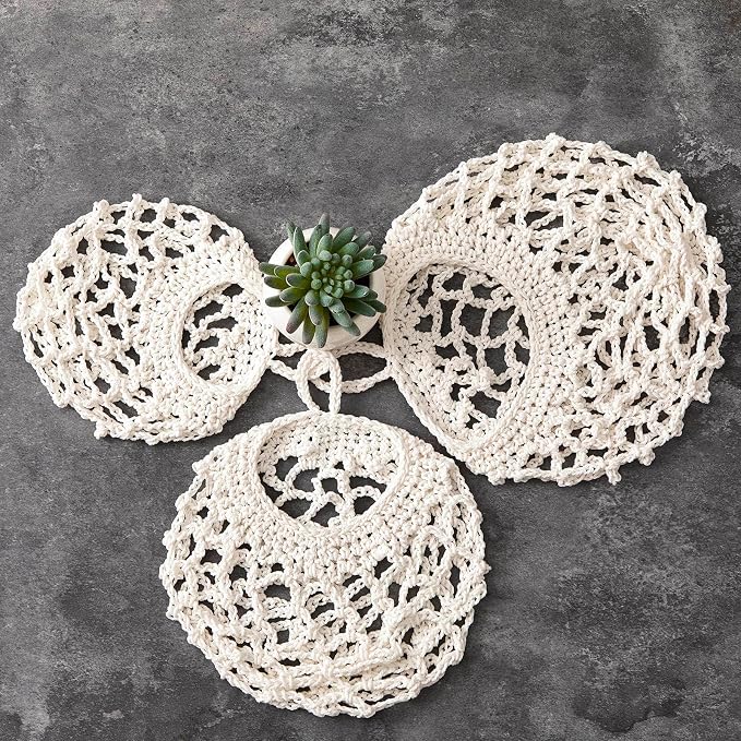 Honeydak 3 Hanging Baskets, Cotton Rope - Image 7