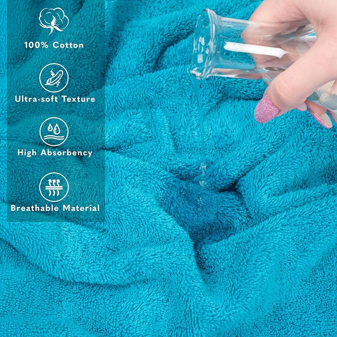 American Soft Linen 100% Cotton Luxury Turkish Towels, 35x70 XL Bath Sheet | - Image 4