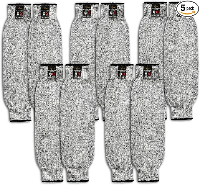Evridwear Protective Arm Sleeves Cut Resistant Farmers Sleeves for Men Work, Gardening, Farming, Arm Protectors for Thin Skin and Bruising (Medium, No Thumb Hole)