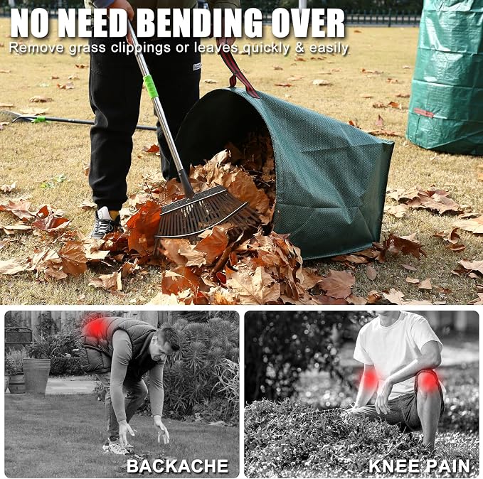 3 Pack 72 Gallon Leaf Bags Reusable - Image 3