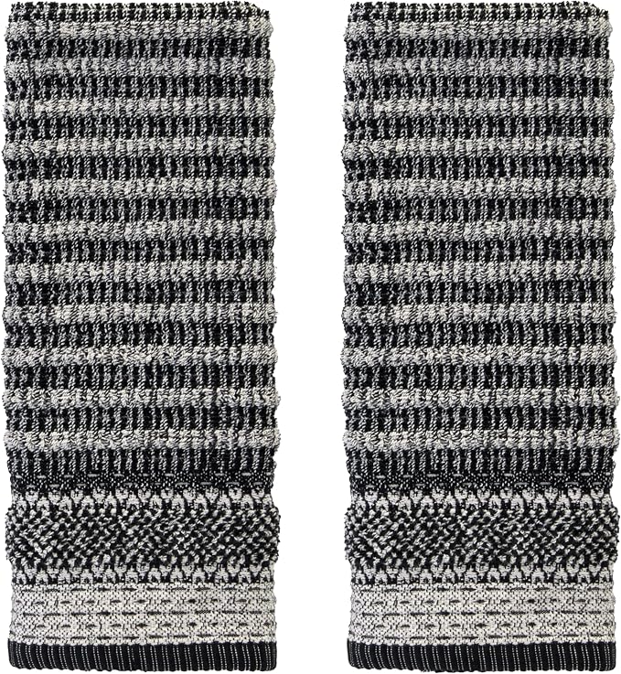 SKL Home Lewis Hand Towel Set-2pc, Premium 100% Cotton, bar or any sink space. by SKLHomebySaturdayKnightLtd
