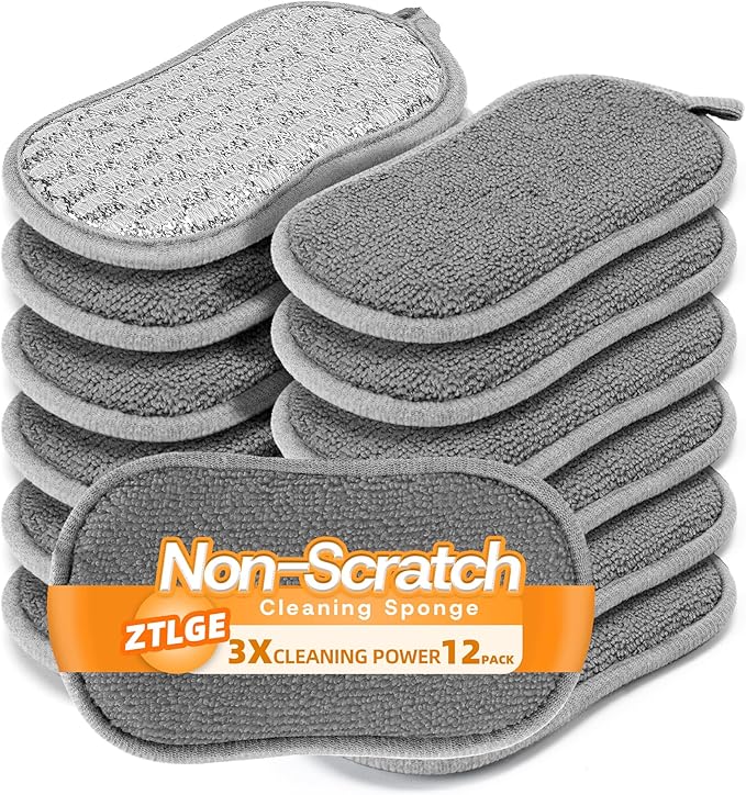 Multi-Purpose Dish Sponges Kitchen, Dual-Sided Non Scratch Scrub Sponges | by Unknown