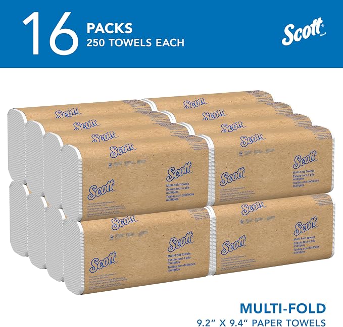 Scott Professional Multifold Paper Towels, 16 x 250 Sheets | Universal - Image 2