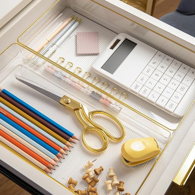 Martha Stewart Kerry Stackable Desk Drawer Organizers - Image 5