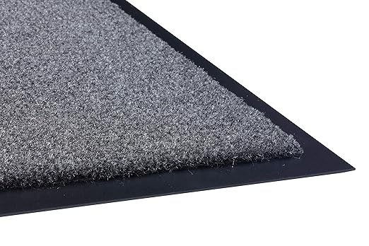 Guardian 74020330 Silver Series Indoor Walk-Off Floor Mat, Charcoal, 2ft x 3ft, Vinyl/Polypropylene,