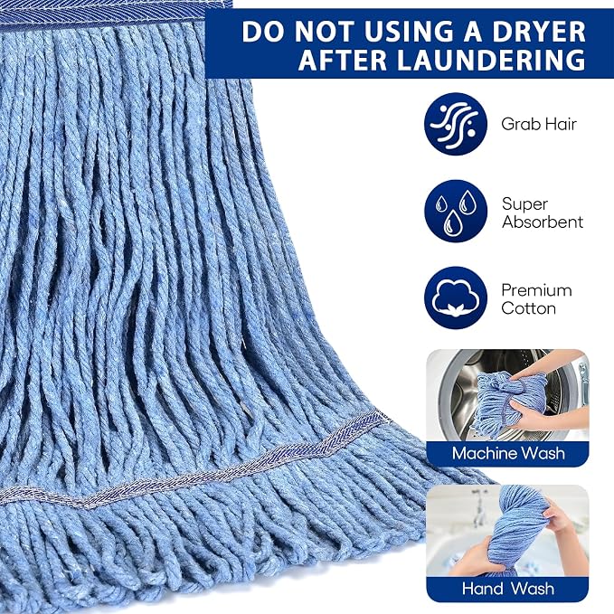 Matthew Cleaning Heavy Duty Mop Head Commercial Replacement - Image 2