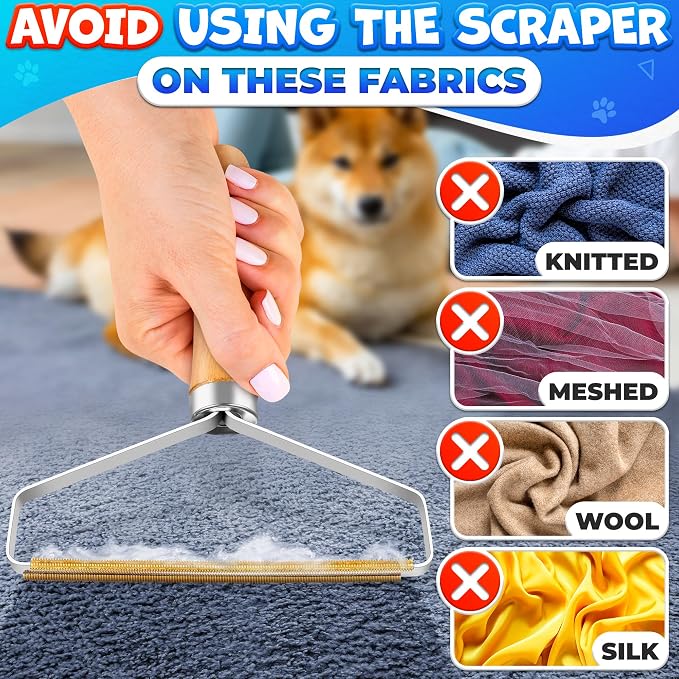 Pet Hair Removers 2 Pack Reusable Metal Lint Remover Tool – Durable Pet Hair - Image 5