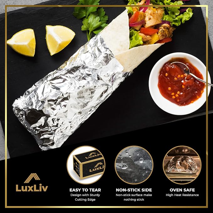 Extra Wide Aluminum Foil Roll Heavy Duty – 18in x 131ft Length 20 Micron thick - Image 8