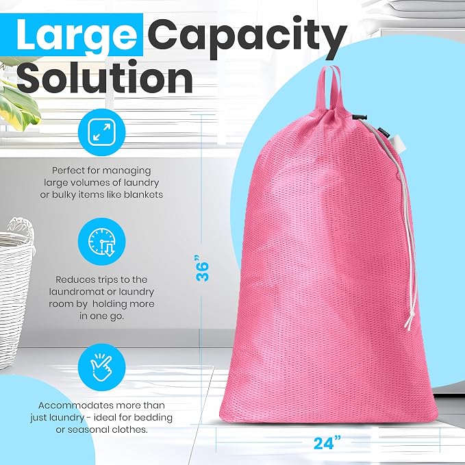 Handy Laundry Mesh XL Laundry Bag 24"x36" - Image 2