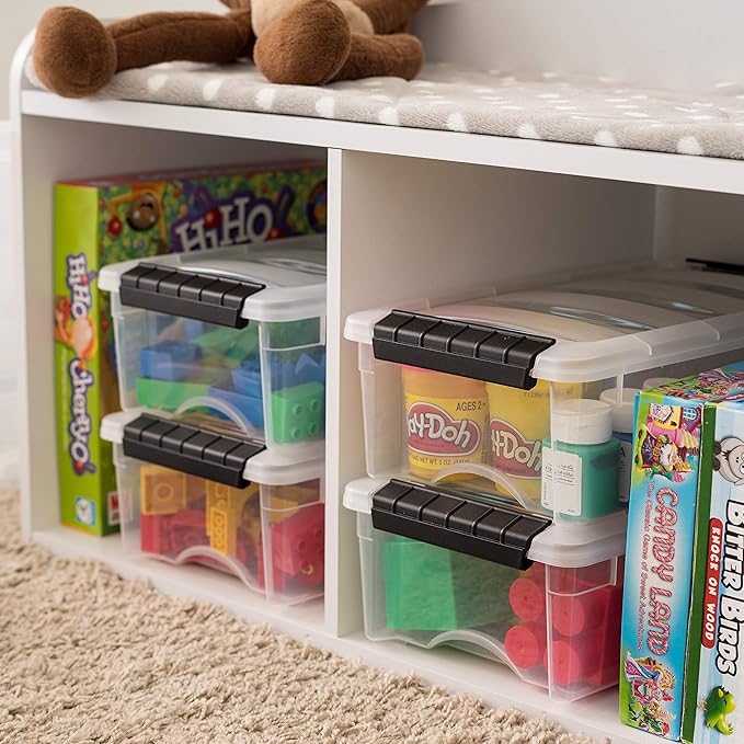 IRIS USA 6-Pack 6 Quart Storage Bins - Image 4