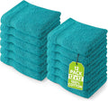 Utopia Towels 12 Pack Premium Wash Cloths, 12x12 in, 100% Cotton, Turquoise | by Unknown
