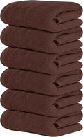 6 Piece Hand Towels Set 16 x 28 Inches, Lighter Weight, Quick to Dry, 16 x 28 by TensTowels