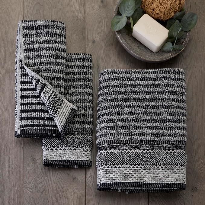 SKL Home Lewis Hand Towel Set-2pc, Premium 100% Cotton, bar or any sink space. - Image 5