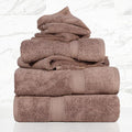 Superior Egyptian Cotton Ultra Plush & Absorbent, 6 Piece Set, Muted Mauve | by SUPERIOR