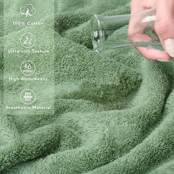 American Soft Linen 100% Cotton Luxury Turkish Towels, 35x70 XL Bath Sheet | - Image 4