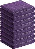 Homaxy 100% Cotton Terry Kitchen Towels, 8 Pack by Homaxy