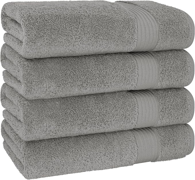 Cotton Paradise Turkish Towel Set, Soft Absorbent Quick Dry, 4 Piece Bath Towel - Image 5