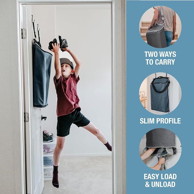 CleverMade Hanging Laundry Hamper Bag - Image 4