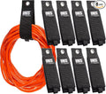 8 Pack Heavy Duty Large 13-inch Extension Cord Storage Extendable Cable Ties by UNIS