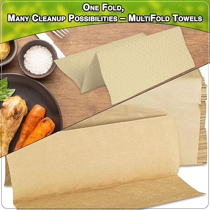 Perfect Stix Kraft MultiFold Paper Towels- Case of 2 - Image 6