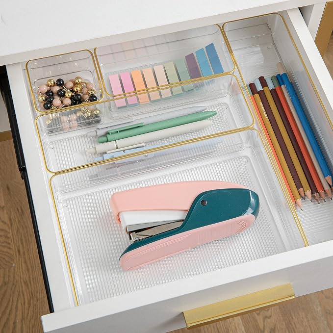 Martha Stewart Kerry Stackable Desk Drawer Organizers - Image 5