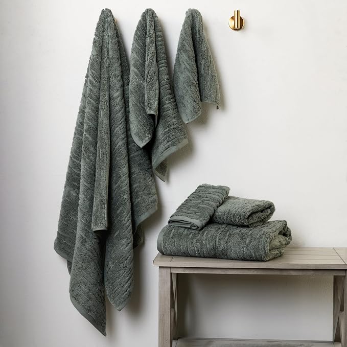 SKL Home CloudSoft Bath Towel Set, 100% Cotton Luxury, 2 hand towels, 2 - Image 3