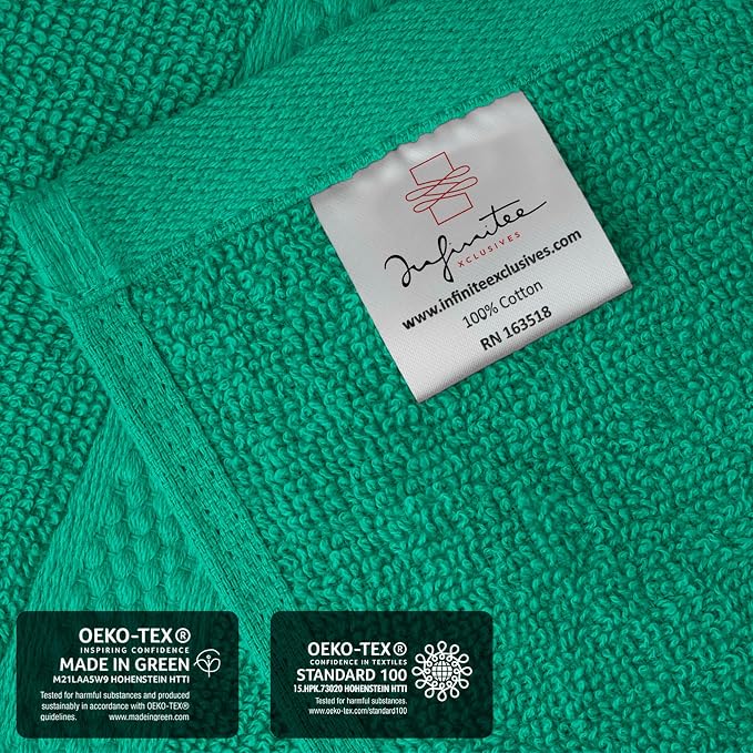Infinitee Xclusives 100% Cotton Luxury Wash Cloths - Image 5