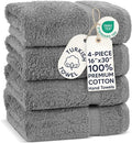 Chakir Turkish Linens 100% Cotton 4-Pack Hand Towels 16x30, Oeko-Tex Certified by ChakirTurkishLinens