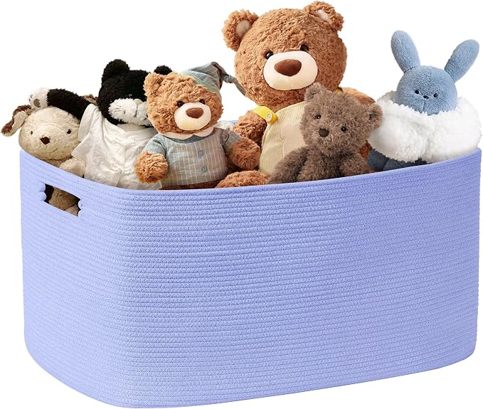 60L Woven Laundry Basket Hamper by SunNewt