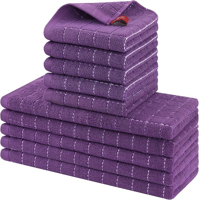 Homaxy Kitchen Towels and Dishcloths Set by Homaxy