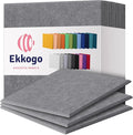 Acoustic Panels - 12 Pack, 12"X12"X0.4" Soundproof Panels - Pebble Gray Square