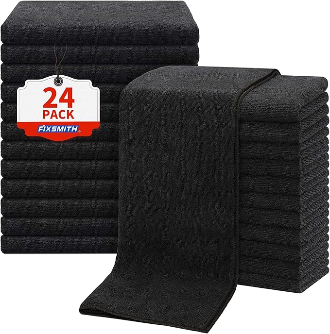 Salon Towels 24 Pack, Quick Dry Gym Towels, Spa Face Towel, Absorbent by FIXSMITH