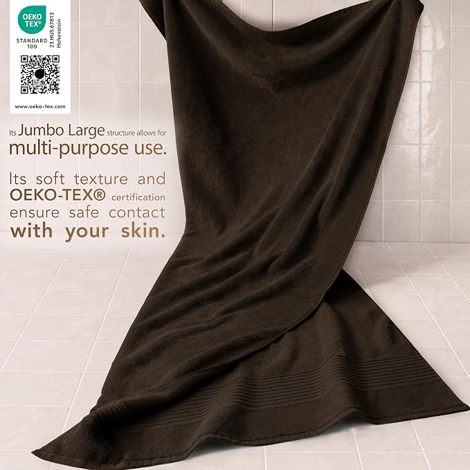 Cotton Paradise 100% Cotton Turkish Towel Set, Soft Absorbent Quick Dry - Image 3