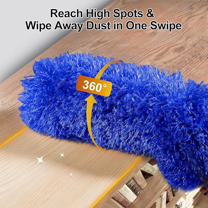 Tiumso Dusters for Cleaning, Microfiber Feather Duster 5-in-1 Kit, Duster - Image 3