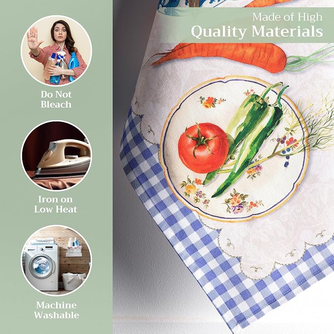 Maison d' Hermine Kitchen Towels Set of 3 Reusable 100% Cotton 27.50" x 20" - Image 3