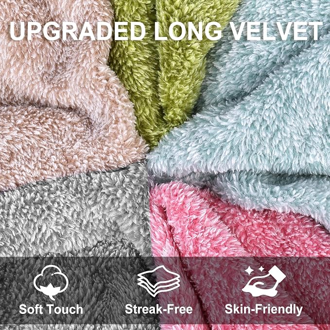 10 Pack Premium Washcloths, Highly Absorbent and Super Soft Face Towels | - Image 2