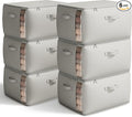 6 Pack Canvas Comforter Storage Bags by Vailando