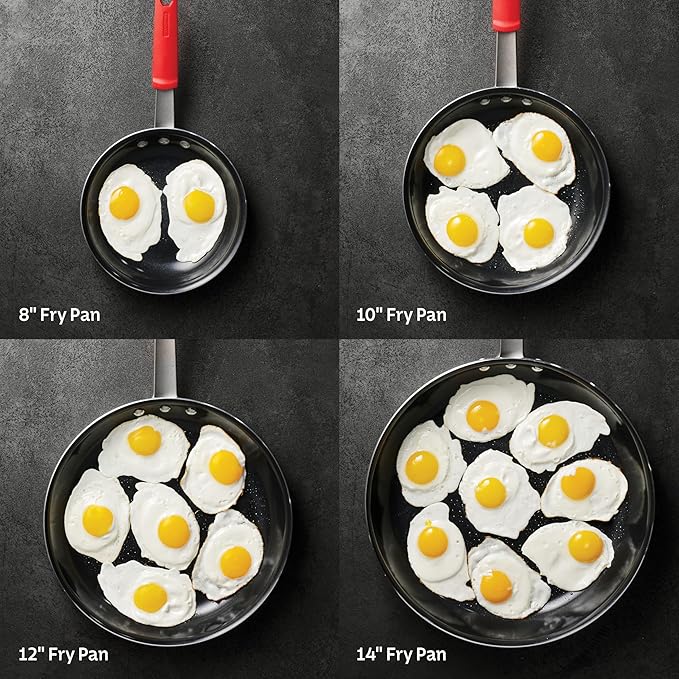 Tramontina Professional 14-Inch Ceramic Non Stick Extra Large Frying Pan, Heavy-Gauge Aluminum Skillet with Ceramic Nonstick Coating, Dishwasher and Oven Safe, Black