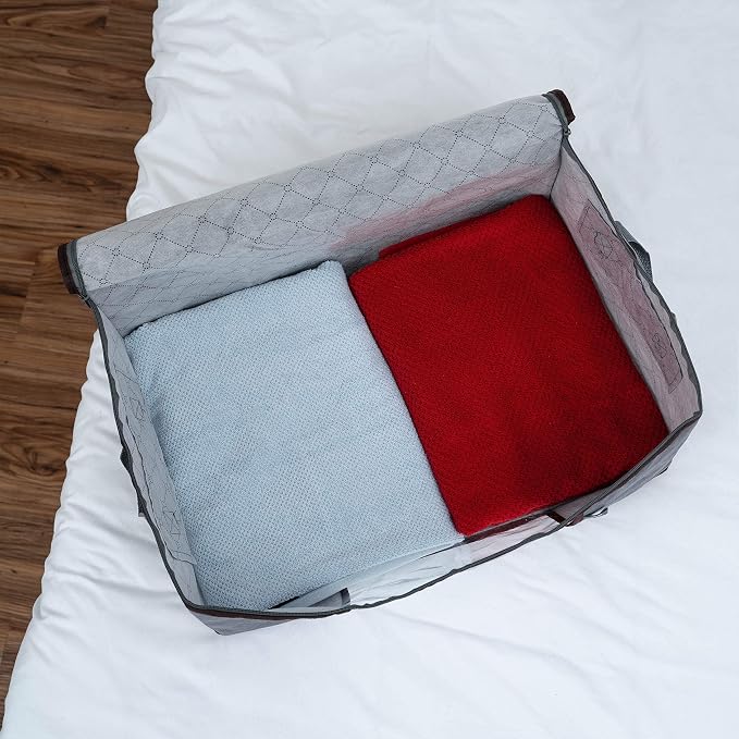 VENO 3 Pack Extra Large Clothes Storage Bag w/Reinforced Handle 24 Gallon | - Image 8