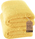 Hawmam Linen Jumbo Large Bath Sheets Towels 2 Pack Soft and Absorbent by HawmamLinen