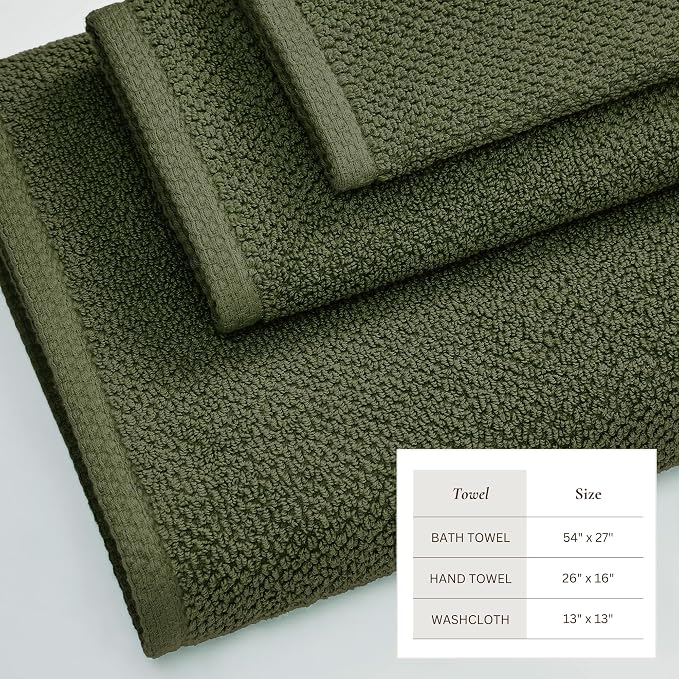 Great Bay Home 100% Cotton 6 Piece Towel Set - Image 4