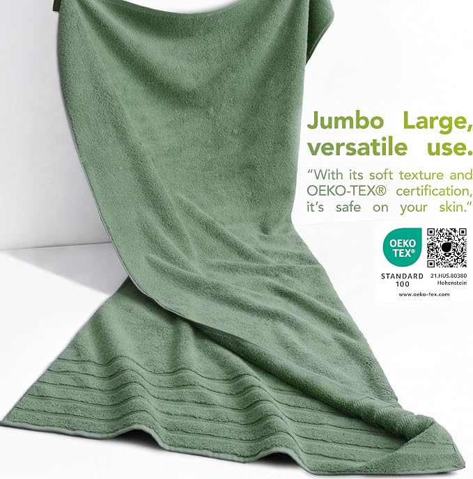 American Soft Linen 100% Cotton Luxury Turkish Towels, 35x70 XL Bath Sheet | - Image 3