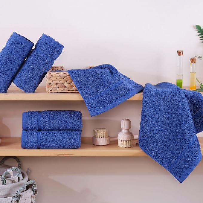 Hawmam Linen Luxury Cotton Washcloths 13x13 Inch - Image 2