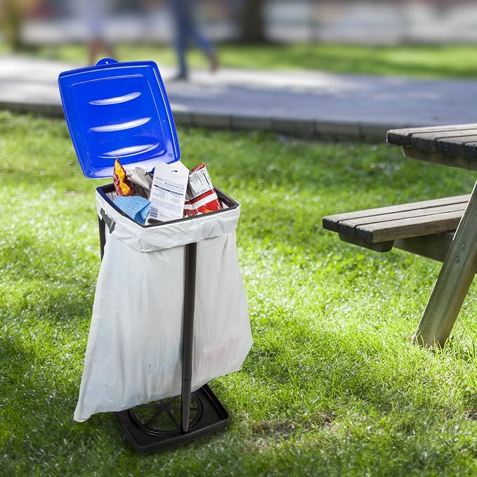 Portable Trash Bag Holder – Collapsible 13-Gallon Garbage Bin - Image 2
