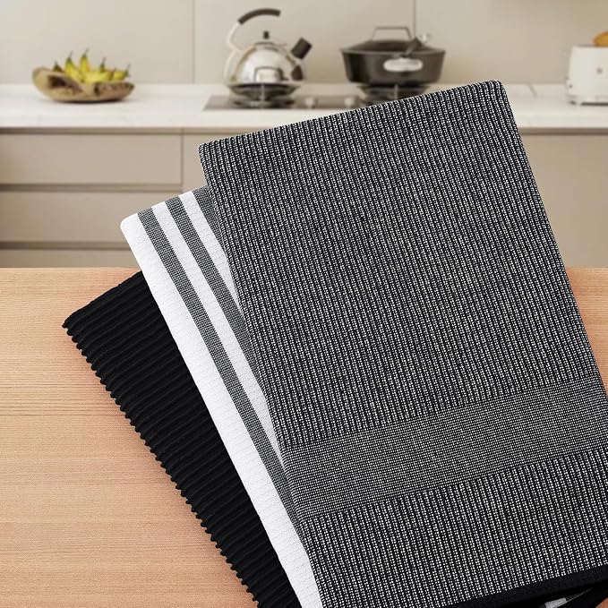 Homaxy Cotton 380 GSM Premium Kitchen Towels, 12 Pack - Image 7