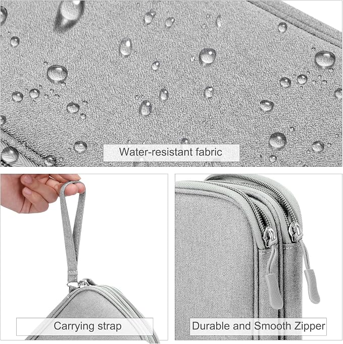 FYY Electronic Organizer, Travel Tech Pouch Bag, Waterproof, Double Layers - Image 4