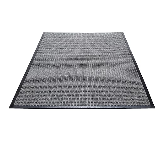 Guardian WaterGuard Indoor/Outdoor Wiper Scraper Floor Mat, Rubber/Nylon, 3'x5', Grey
