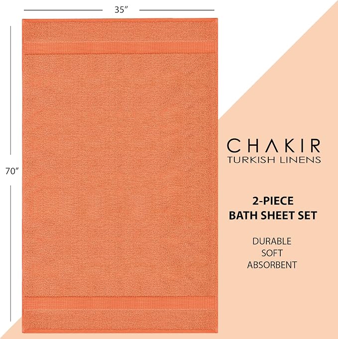 Chakir Turkish Linens, 100% Cotton Premium Quality Turkish Bath Sheets | - Image 6